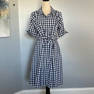 Calvin Klein checked dress - size 10
